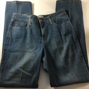 Levis Straus Women's Signature Jeans 10 Medium Stretch Denim Boot Cut At Waist